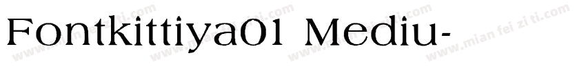 Fontkittiya01 Mediu字体转换